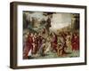 Santa Cecilia Giving Her Possessions to the Poor, Ca 1506-Lorenzo Costa-Framed Giclee Print