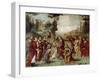 Santa Cecilia Giving Her Possessions to the Poor, Ca 1506-Lorenzo Costa-Framed Giclee Print