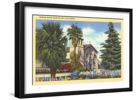 Santa Clara de Asis Mission, California-null-Framed Art Print