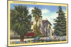 Santa Clara de Asis Mission, California-null-Mounted Art Print