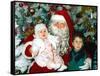 Santa Claus and Children-null-Framed Stretched Canvas