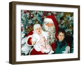 Santa Claus and Children-null-Framed Photo