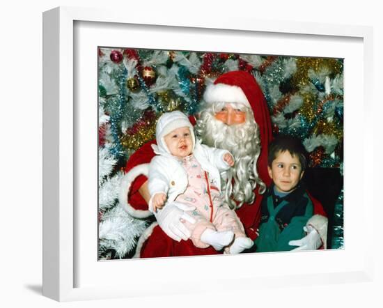 Santa Claus and Children-null-Framed Photo