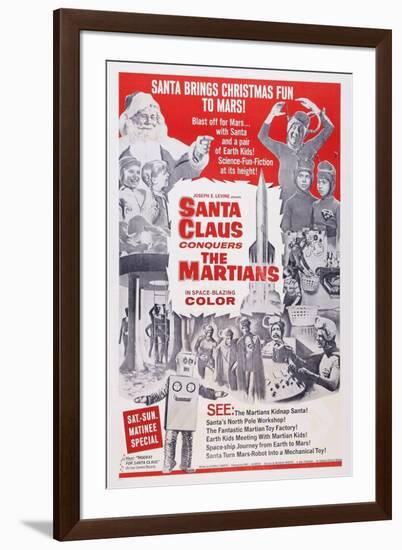 Santa Claus Conquers the Martians, 1964-null-Framed Art Print