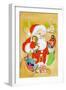 Santa Claus Delivers-Irene Geiger-Framed Art Print