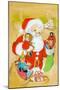 Santa Claus Delivers-Irene Geiger-Mounted Art Print