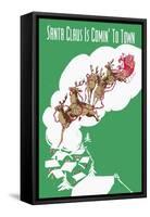 Santa Claus Is Comin' to Town-null-Framed Stretched Canvas