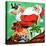 Santa Claus Is Coming to Town - Jack & Jill-Irma Wilde-Stretched Canvas