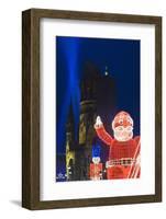 Santa Claus Lights in Berlin Christmas Market-Jon Hicks-Framed Photographic Print