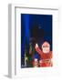 Santa Claus Lights in Berlin Christmas Market-Jon Hicks-Framed Photographic Print