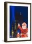 Santa Claus Lights in Berlin Christmas Market-Jon Hicks-Framed Photographic Print