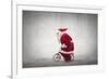 Santa Claus Rides a Bicycle-olly2-Framed Photographic Print