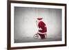 Santa Claus Rides a Bicycle-olly2-Framed Photographic Print