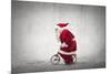 Santa Claus Rides a Bicycle-olly2-Mounted Photographic Print