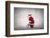 Santa Claus Rides a Bicycle-olly2-Framed Photographic Print