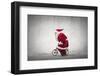 Santa Claus Rides a Bicycle-olly2-Framed Photographic Print