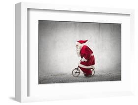 Santa Claus Rides a Bicycle-olly2-Framed Photographic Print