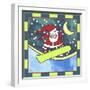 Santa Claus Snowboarding 4-Denny Driver-Framed Giclee Print