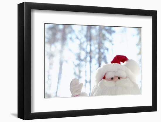 Santa Claus Toy Waving-Monalyn Gracia-Framed Photographic Print