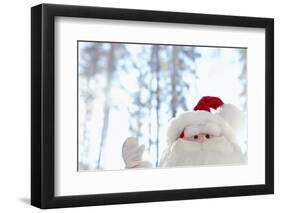 Santa Claus Toy Waving-Monalyn Gracia-Framed Photographic Print