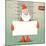Santa Claus with a Banner. Vector Illustration-Alekksall-Mounted Art Print