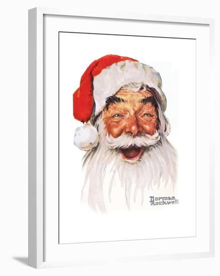 Santa Claus-Norman Rockwell-Framed Giclee Print