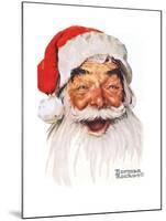 Santa Claus-Norman Rockwell-Mounted Giclee Print