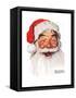 Santa Claus-Norman Rockwell-Framed Stretched Canvas