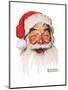 Santa Claus-Norman Rockwell-Mounted Premium Giclee Print