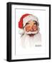 Santa Claus-Norman Rockwell-Framed Premium Giclee Print