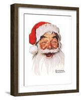 Santa Claus-Norman Rockwell-Framed Giclee Print