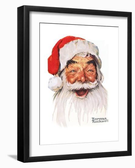 Santa Claus-Norman Rockwell-Framed Giclee Print