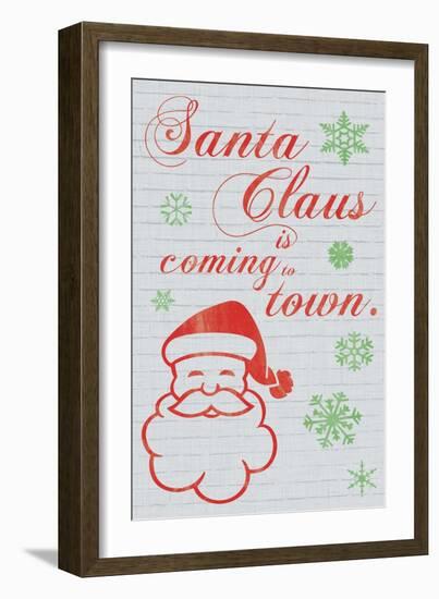 Santa Clause is Coming to Town-Lauren Gibbons-Framed Art Print