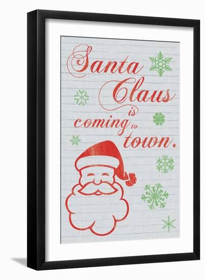 Santa Clause is Coming to Town-Lauren Gibbons-Framed Art Print