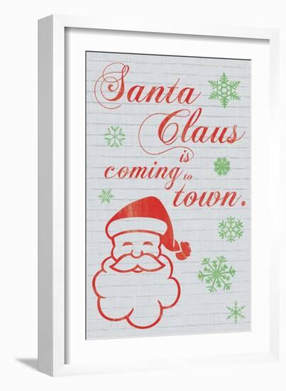 Santa Clause is Coming to Town-Lauren Gibbons-Framed Art Print