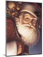 Santa Close-Up with a Sack of Toys on His Back-Dan Craig-Mounted Giclee Print