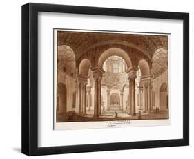 Santa Costanza. the Family Tomb of Constantine, Called the Temple of Bacchus, 1833-Agostino Tofanelli-Framed Giclee Print