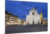 Santa Croce Church at Night, Piazza Santa Croce, Florencetuscany, Italy, Europe-Stuart Black-Mounted Photographic Print