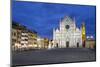 Santa Croce Church at Night, Piazza Santa Croce, Florencetuscany, Italy, Europe-Stuart Black-Mounted Premium Photographic Print
