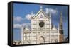 Santa Croce Church, Florence, UNESCO World Heritage Site, Tuscany, Italy, Europe-Markus Lange-Framed Stretched Canvas