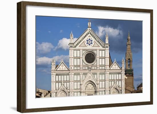 Santa Croce Church, Florence, UNESCO World Heritage Site, Tuscany, Italy, Europe-Markus Lange-Framed Photographic Print