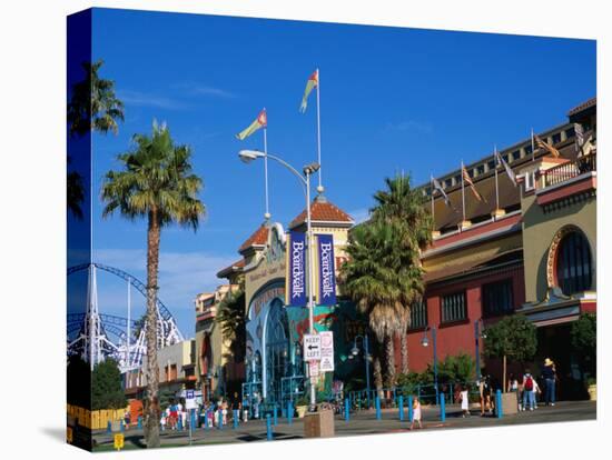 Santa Cruz Beach Boardwalk and Seaside Amusement Centre, Santa Cruz, California, USA-Stephen Saks-Stretched Canvas