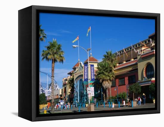 Santa Cruz Beach Boardwalk and Seaside Amusement Centre, Santa Cruz, California, USA-Stephen Saks-Framed Stretched Canvas