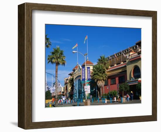 Santa Cruz Beach Boardwalk and Seaside Amusement Centre, Santa Cruz, California, USA-Stephen Saks-Framed Photographic Print