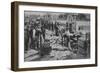 Santa Cruz, CA - Fisherman's Wharf Scene Photograph-Lantern Press-Framed Art Print