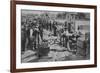 Santa Cruz, CA - Fisherman's Wharf Scene Photograph-Lantern Press-Framed Art Print