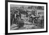 Santa Cruz, CA - Fisherman's Wharf Scene Photograph-Lantern Press-Framed Premium Giclee Print