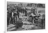 Santa Cruz, CA - Fisherman's Wharf Scene Photograph-Lantern Press-Framed Art Print