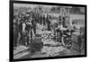 Santa Cruz, CA - Fisherman's Wharf Scene Photograph-Lantern Press-Framed Art Print