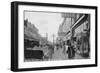 Santa Cruz, CA - Pacific Avenue Looking South Photo-Lantern Press-Framed Art Print